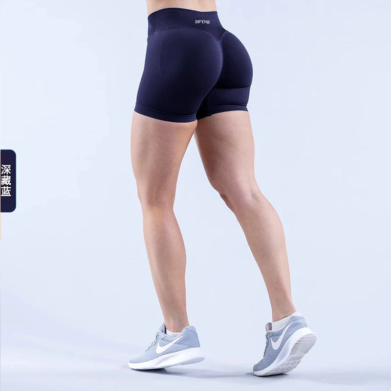 dfyne impact shorts leggings set gym mujer sports women fit pant