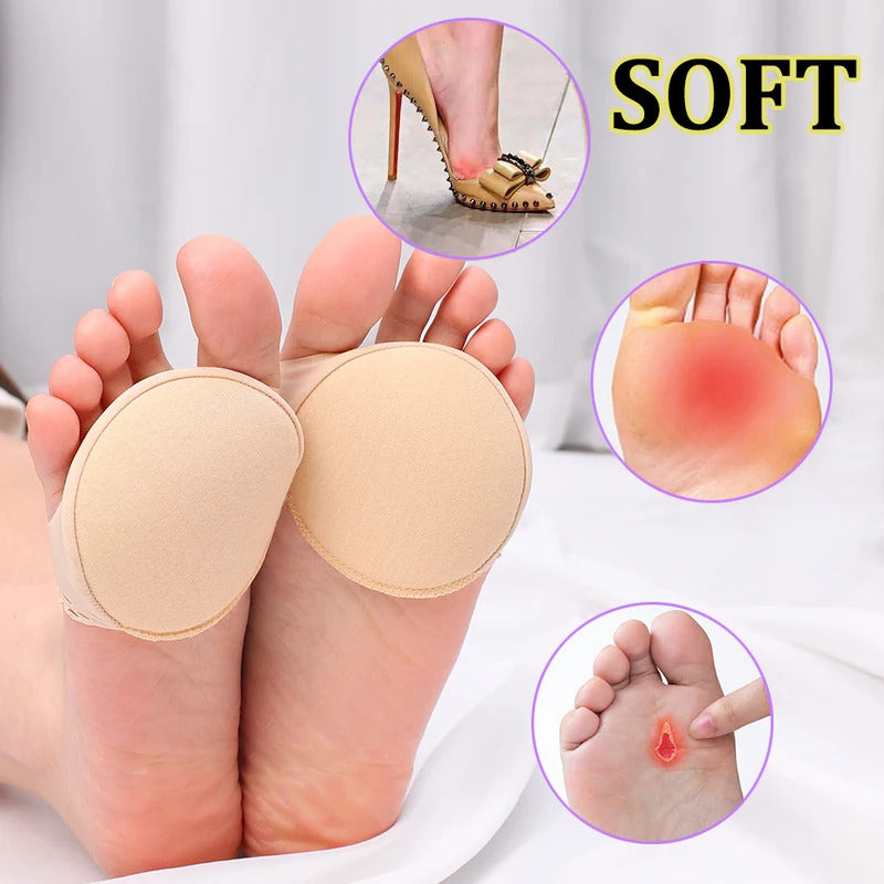 10pcs Front Foot Pads Women's Summer Thin Anti Wear High Heel Pads Non Slip Half Palm Five Finger Sock Invisible Split Toe Socks