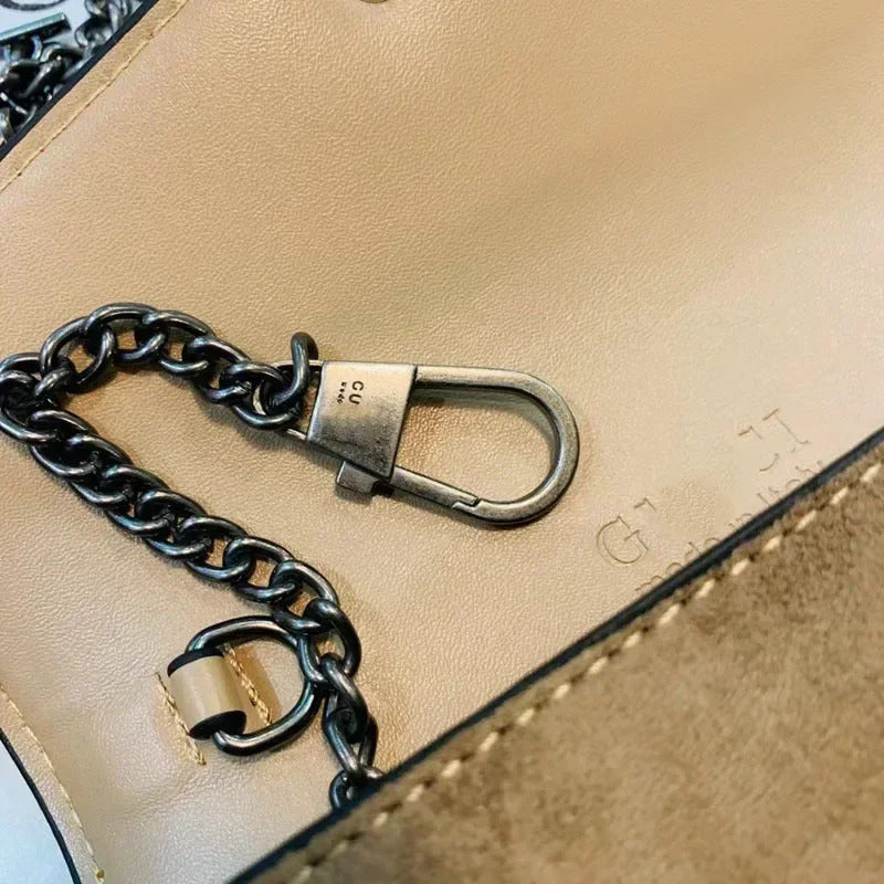 Women's Bag Shoulder Oblique Span Fashion Designer Bag Bacchus Chain Bag with Gift Box and Dust Bag Mobile Phone Change