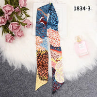 Horse Printing Bag Scarf 2024 New Small Skinny Silk Scarf Women Luxury Brand Foulard Women Tie Fashion Head Scarves For Ladies