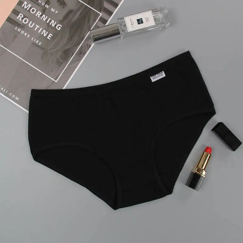 7Pcs/Lot Cotton Panties Women Sexy Underwear Plus Size Briefs Girls Comfort Soft Lingerie Female Cute Underpants Ladies Pantys