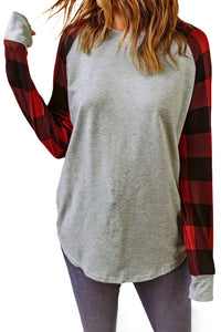 Blank Apparel - Green Buffalo Plaid Long Sleeve Sweatshirt