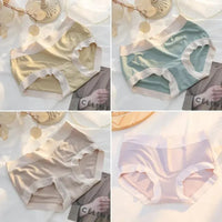 4Pcs/Set Women's Panties Modal Underwear Female Comfortable Seamless Sexy Lingerie Intimates Underpants Briefs Girls Solid M-XL