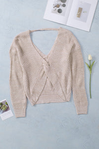 Gray Heather Knit Pullover Sweater