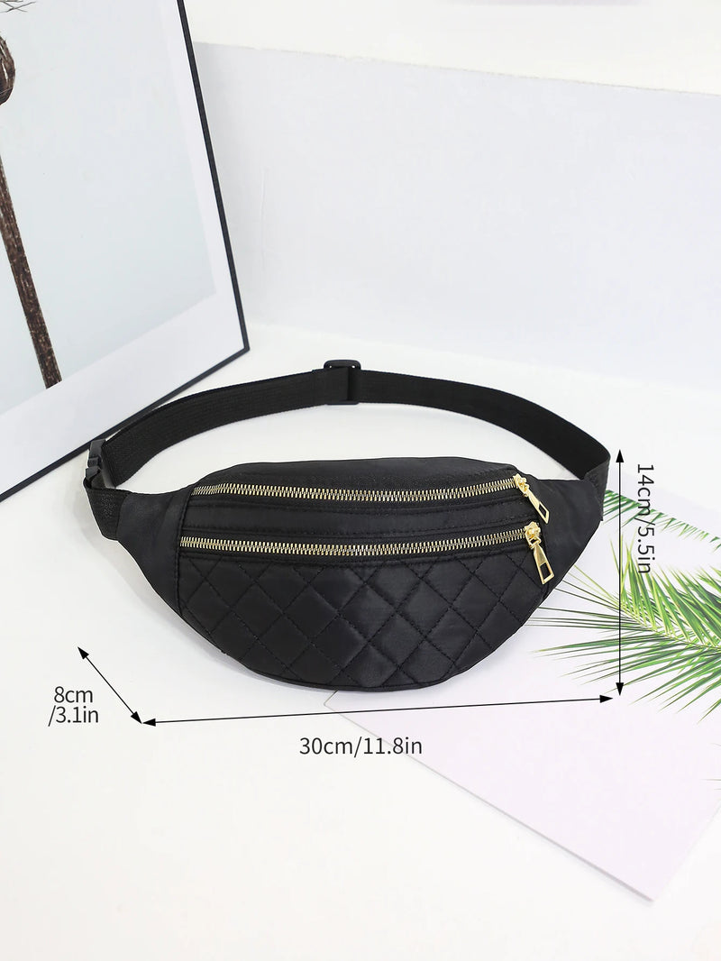 Women Waist Bag Fanny Pack Chest Bags Hip Bum Bag Ladies Travel Belt Bag Crossbody Money Pouch Chest Bags Belt Purse Pocket