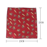 Animal Print Pocket Square For Men Women Floral Print Suits Kerchief Men's Handkerchiefs Soft Square Handkerchief Towels Scarves