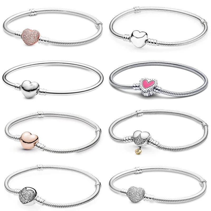 2024 New Fashion Creative Heart Bracelet Suitable For Women Senior Exquisite Charm Jewelry Gifts Wholesale