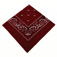 Unisex Men Women Bandana Hairband Cowboy Mens Biker Sports Headwear Wrist Hairwrap Single Sided Head Wrap Scarf Paisley