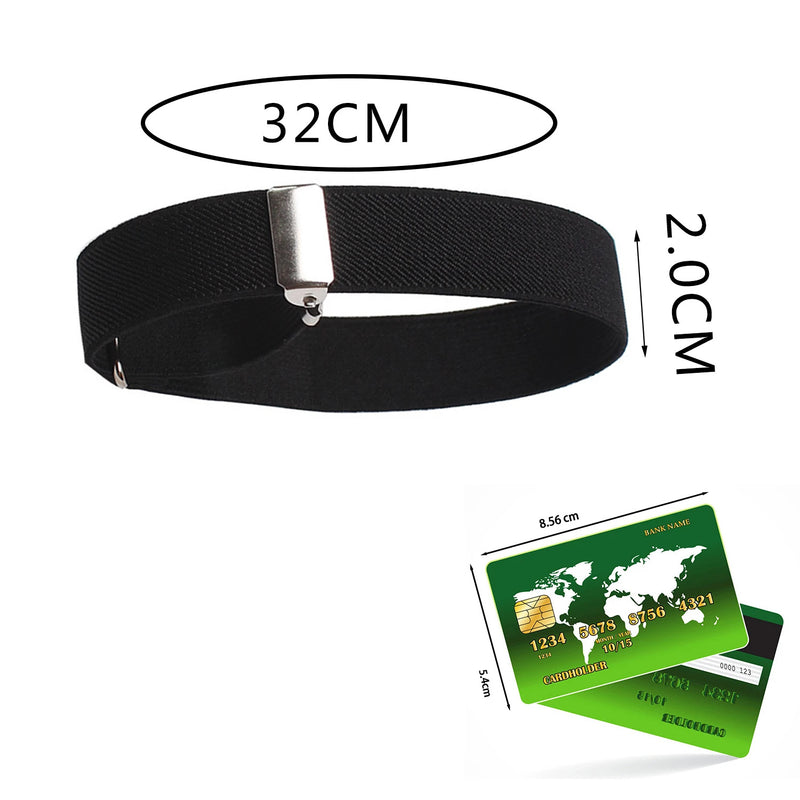 1 Pair Elastic Adjustable Armband Anti-Slip Shirt Sleeve Holders Arm Band Sleeve Bracelet Anti-Slip Shirt Sleeve Holders