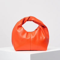 Stylish twist square bag, solid color top clutch bag, simple and versatile commut