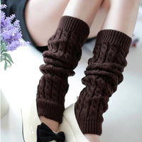 New Japanese Lolita Sweet Girl Leg Warmer Knit Socks Wool Ball Knitted Foot Cover Cosplay Women Autumn Winter Heap Heap Socks