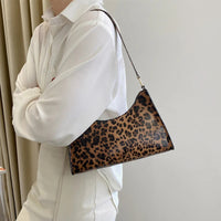 Summer New Shoulder Bags for Women High Quality Zebra Underarm Handbags PU Leather Leopard Armpit Purse Bag