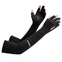 UV Solar Arm Sleeves Women Men Summer Cycling Long Sleeves Anti-Sunburn Cuff Breathable Fishing Arm Warmers Cover Gloves Driving