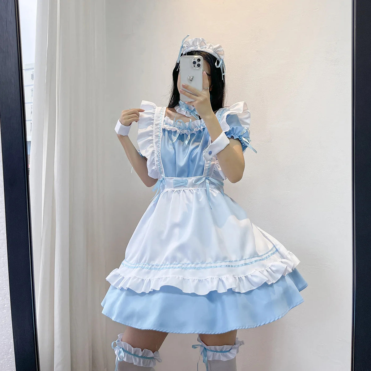 Maid Costumes Black White Maid Outfit Anime Cosplay Sexy Gothic Lolitamiad Dress Kawaii Fairy Uniform Plus Size Lingerie Clothes