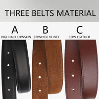 New Luxury Double Genuine Leather Belt for Women Jeans Casual Dress Square Alloy Buckle Ladies Trendy Belts Fashion Waistband