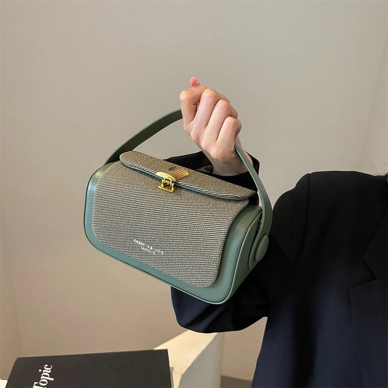 Simple Fashion Mini Square Women Crossbody Bags 2024 Luxury Designer Purses And Handbags Box Shape Pure Color Shoulder Satchels