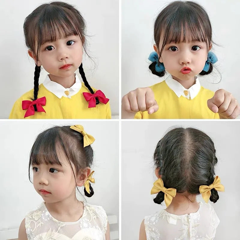 2 Piece Bow Hair Clip Elegant Flower Hair Clips For Kids Ladies Set Hairpin Hair Accessories Korean Style Bair Accessories