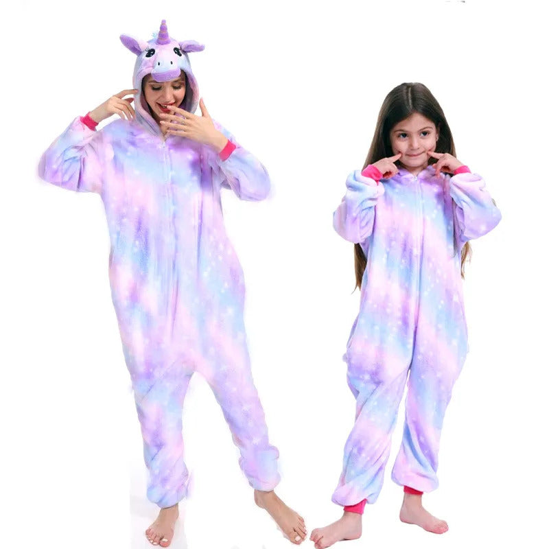 Kigurumi Unicorn Onesies Cartoon Pajamas For Adults Women Men Animal Pyjamas Homewear Halloween Christmas Cosplay Party Costume