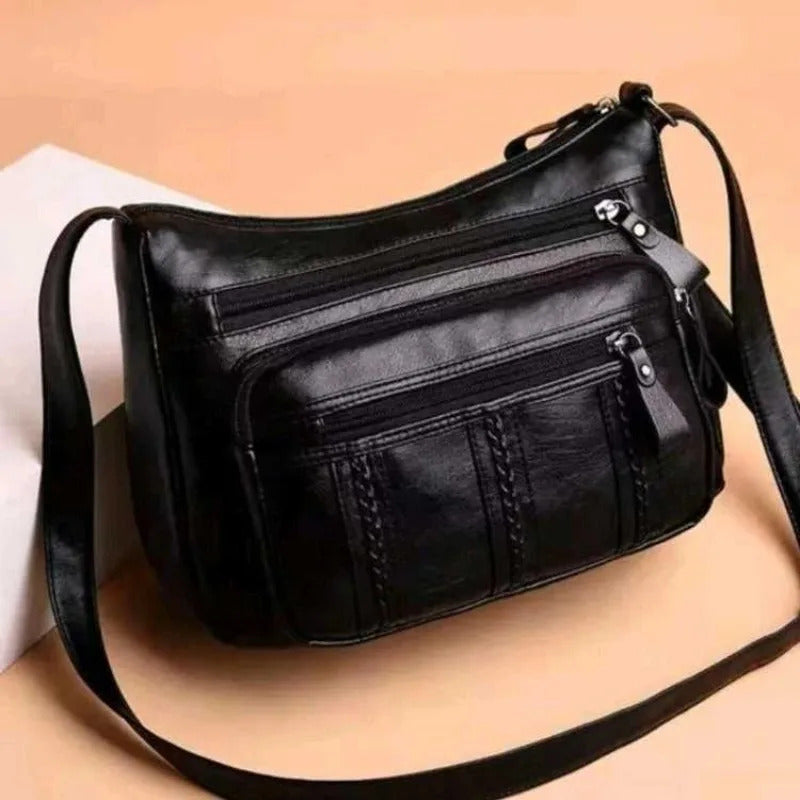 2024 New middle-aged women's bag, lightweight, multi-layered, large-capacity mother's bag, crossbody bag, elderly bag, shoulder