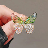 Trendy Faery Elf Butterfly Dragonfly Acrylic Brooches For Women Girls Multicolour Plastic Insect Birthday Party Daily Jewelry