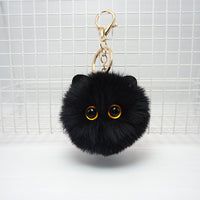 Cute Plush Cat Keychain Cartoon Doll Toy Pendant Keyring For Women Girls Bag Ornament Car Key Chain Children Gifts Accessories