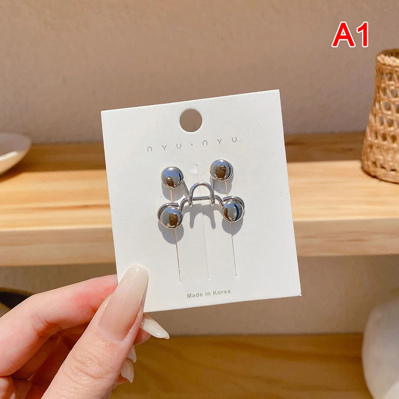 Women's Brooch Set Tighten Waist Brooches for Women Skirt Pants Jeans Adjustable Waist Clip Metal Pins Clothing Accessories