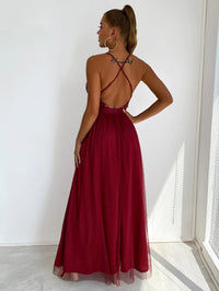 Sexy backless slip Sequin corset maxi summer dress women mesh long bodycon red Christmas party dress bridesmaid evening dresses