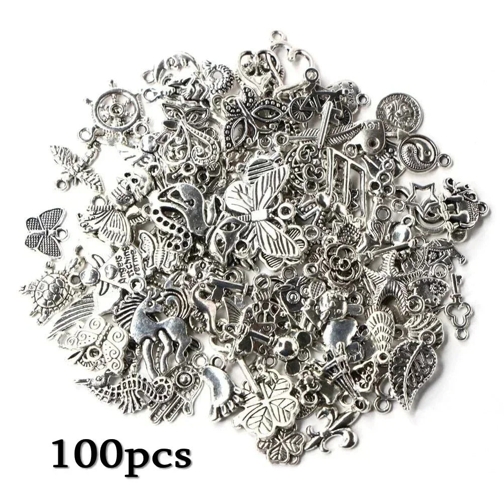 100/300pcs Tibetan Silver Mixed Pendant Animals Charms Beads for Jewelry Making Bracelet Earrings Necklace DIY Craft Art Charms