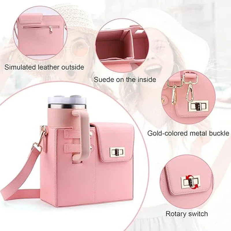 New outdoor portable water cup protective cover multifunctional universal storage shoulder bag messenger bag