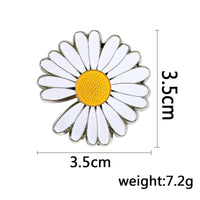 Fashion Lapel Pins Cute Daisy Brooch Clothes Backpack Pins For Women Girls Boys Gifts