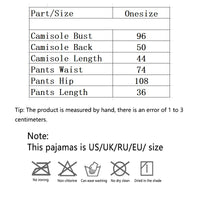 Two Piece Set Ladies Summer Ice Silk Camisole Shorts Pajamas Women's Fashion Soft Sexy Cute Floral Elastic Suspenders Homewear