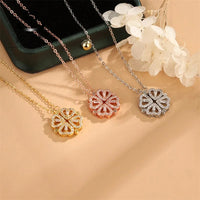 2022 Classic Fashion Ladies Love Clover Pendant Necklace Exquisite Micro-Inlaid Lucky Jewelry Girls Anniversary Wedding Gift