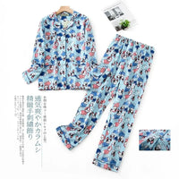 Women's Pajamas Plus Size S-XXXL Clothes Ladies Flannel Cotton Home Wear Suit Autumn Winter Pajamas Plaid Print Sleep Tops