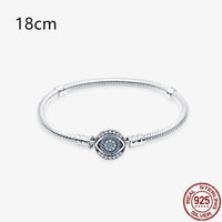 2024Hot Sale Heart Zircon Snake Chain Charm Beads Bracelet Women 925 Silver Original Pendant Bead DIY Jewelry Fine Festival Gift