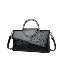 PU Synthetic Leather Women's Shoulder Crossbody Bag Fashion Casual Dinner Wedding Alligator Pattern Flap Handbag and Purse