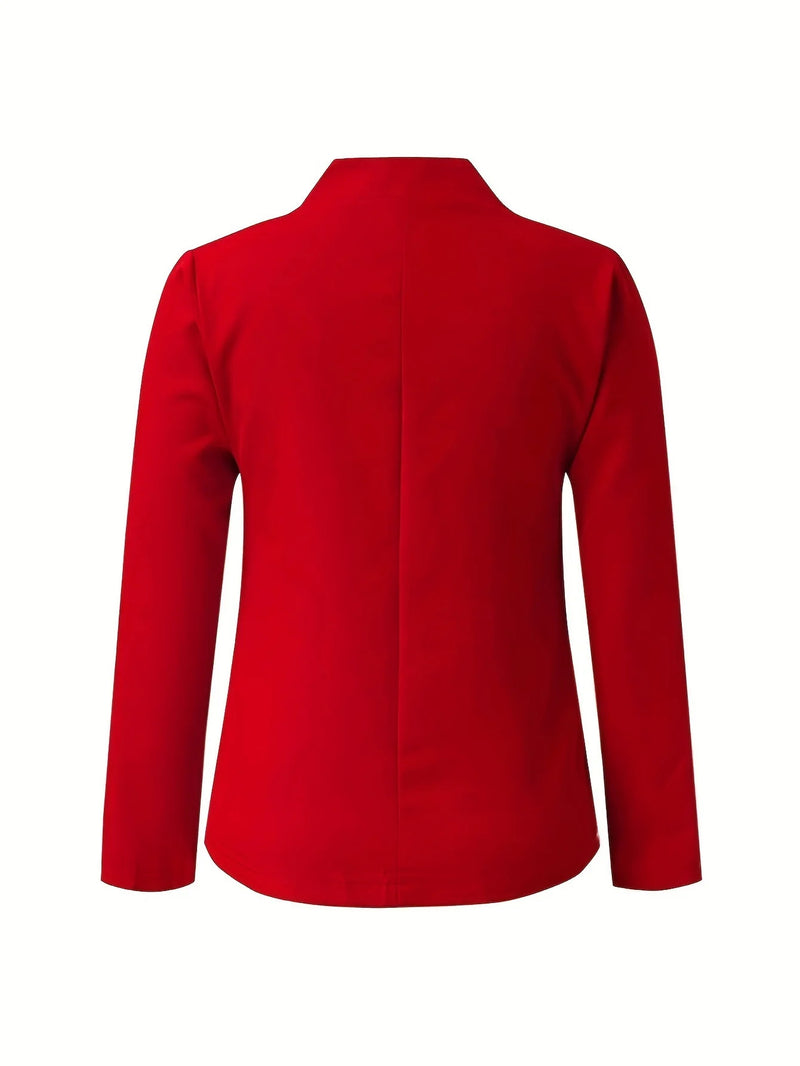 New Cross-Border Women's Wear, Pure Color Chigong Small Suit Cardigan Formal Jacket