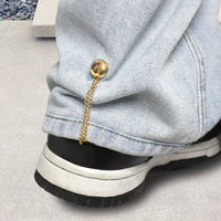 1PC Exquisite Chain Brooch Buckle Magnetic Clothing Clips Nail free Clothes Scarf Trouser Legs Cuff Buckle Buttons Sewing Supply