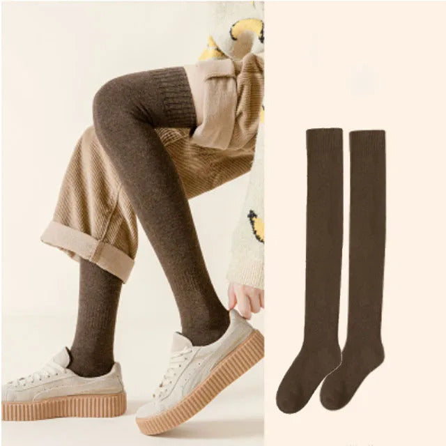 Over The Knee Calf Socks Stockings For Women Pressure Hosiery High Tube Girls Thick Warm Winter Socks