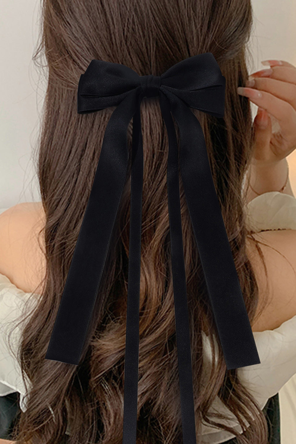 Black Sweet Girl Bow Knot Hair Clip