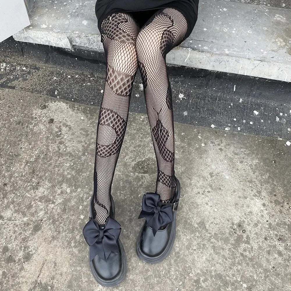 Fashionable Sexy Snake Shaped Fishing Net Socks Punk Style Halloween Pantyhose Horror Snake Shaped Pantyhose