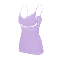 Padded Bra Tank Top Women Modal Spaghetti Solid Cami Top Vest Female Adjustable Camisole With Built In Bra Fitness Clothing