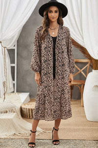 Leopard Print Duster Kimono