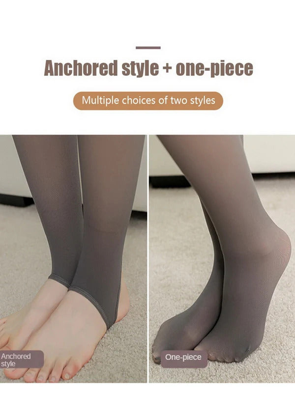 Thermal Stockings Woman Winter Warm Fleece Elastic Pantyhose Women Translucent Slim Velvet Thick Tights Sexy High Waist Leggins