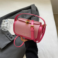 Simple Fashion Mini Square Women Crossbody Bags 2024 Luxury Designer Purses And Handbags Box Shape Pure Color Shoulder Satchels