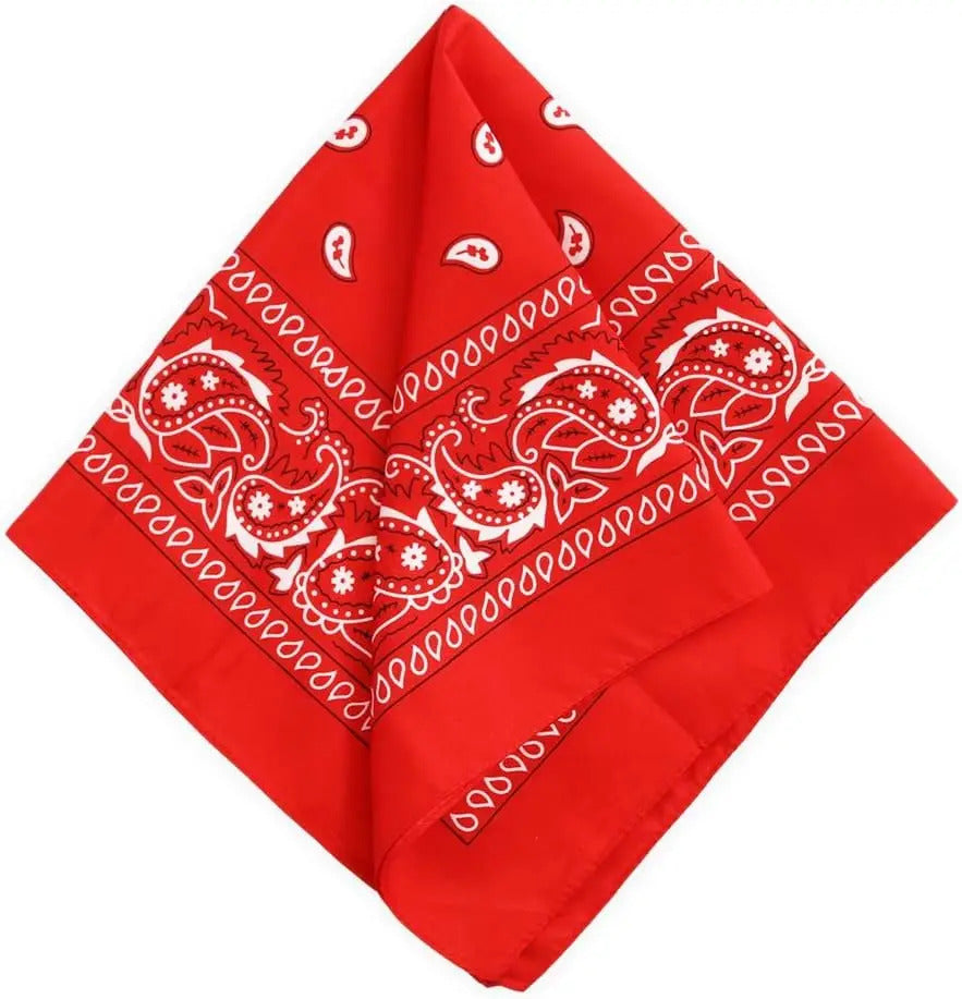 Tough Headwear Large Bandana Headband - Handkerchief Bandanas for Men & Women - Paisley Bandana Pack - Cowboy Scarf COSTUME