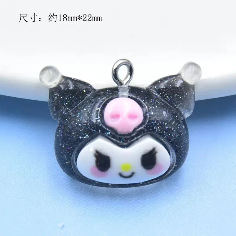 10pcs  Simulated Cute  Rabbits Dogs Cats Resin Charms Accessory Pendants Handmade  Jewelry DIY Earring Necklace