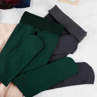 Women Thermal Stockings Winter Warm Elastic Slim Fleece Tights Pantyhose Thicken Plush High Waist Leggings Stocking Pants