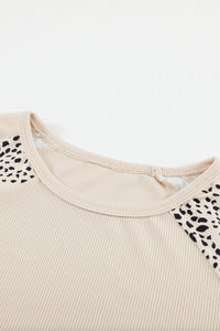 Blank Apparel - Leopard Print Pullover Top