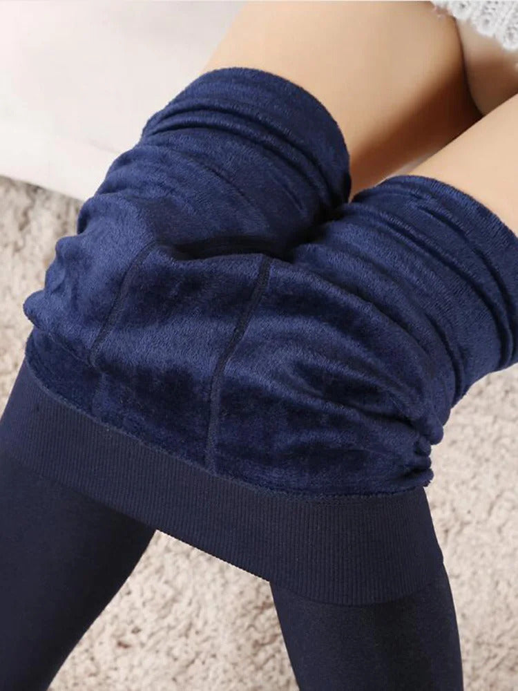 Winter Leggings Knitting Velvet Casual Legging New High Elastic Thicken Lady's Warm Black Pants Skinny Pants For Women Leggings