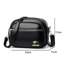 High Quality Soft Leather Purse Fashion Women Shoulder Messenger Bag Multi-pocket Wear-resistant Bag Luxury Ladies Handbag Sac